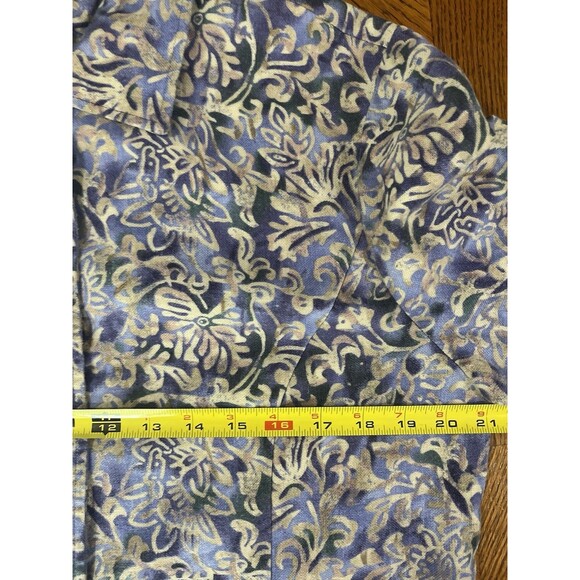 Coldwater Creek Linen Blend Blazer Sz Medium Purple Button Down Casual Jacket - Picture 4 of 5